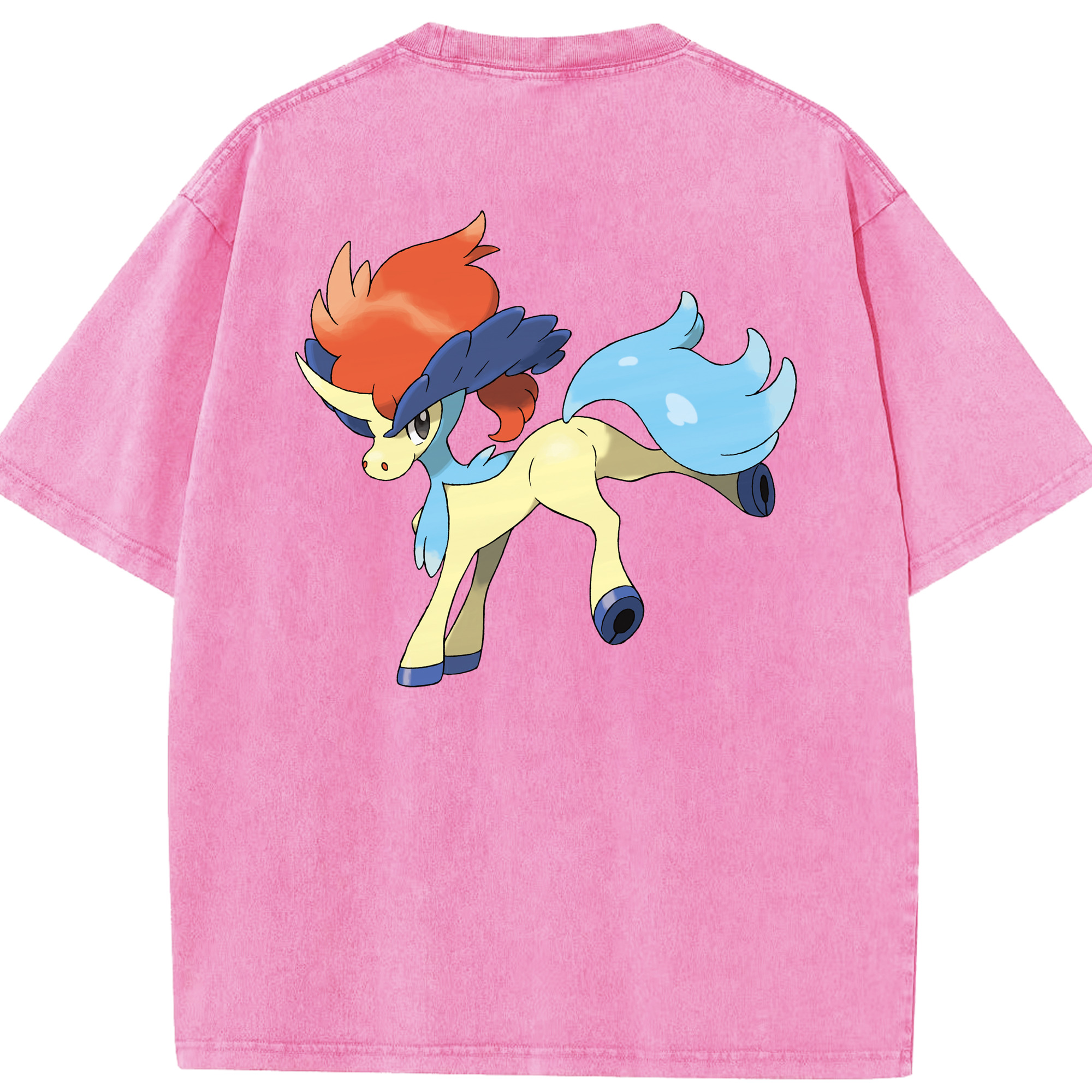 （画像用） ポケットモンスター Pokémon 綿100% ヴィンテージ風 半袖Tシャツ（背面プリント）